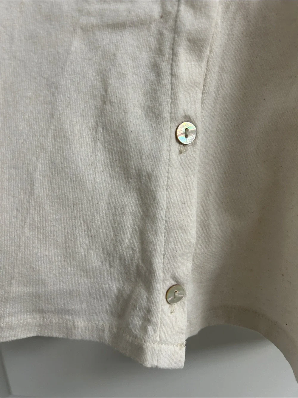madewell - button-front crewneck crop tank - Picture 5 of 8